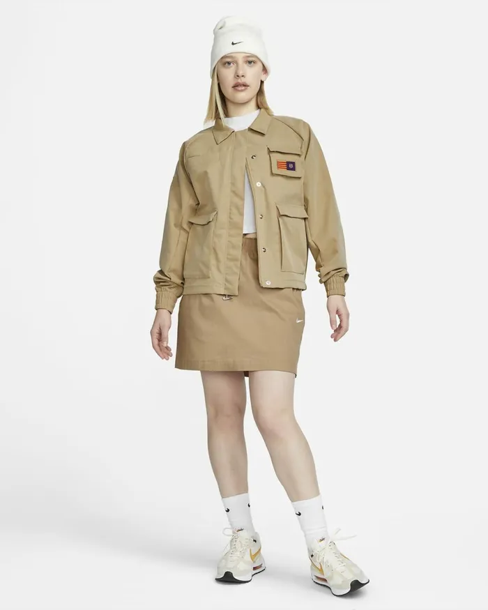 Women Nike All Clothing FC Barcelona Swoosh Desertkhaki