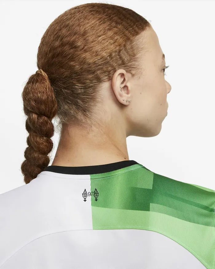 Women Nike All Clothing Liverpool FC 202324 Stadium Away Whitegreen Sparkblack