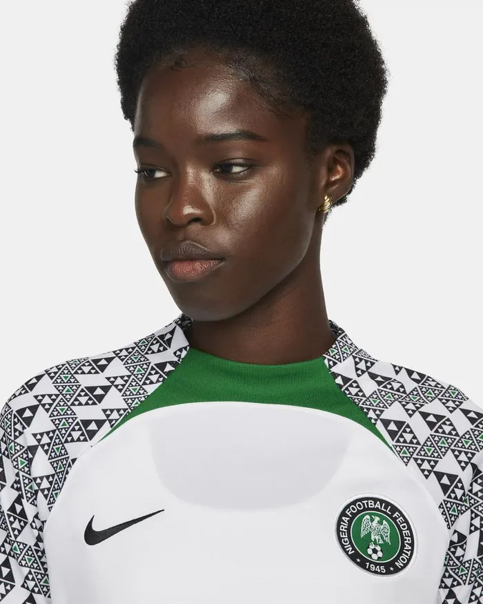 Women Nike All Clothing Nigeria 202223 Stadium Away Whitepine Greenblack