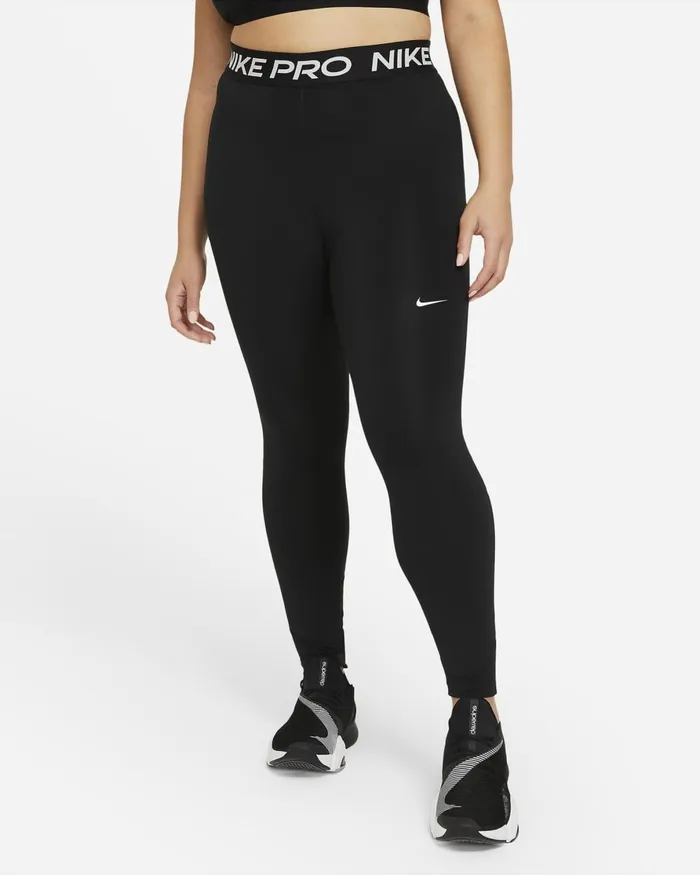 Women Nike All Clothing Pro 365 Blackwhite