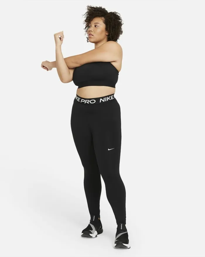 Women Nike All Clothing Pro 365 Blackwhite