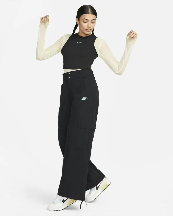 Women Nike All Clothing Sportswear Chill Knit Blacksail