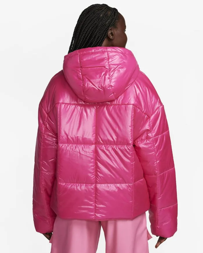 Women Nike All Clothing Sportswear Classic Puffer Shine Fireberryfireberry