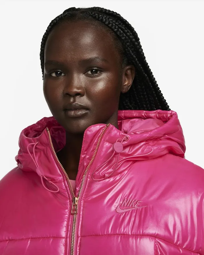 Women Nike All Clothing Sportswear Classic Puffer Shine Fireberryfireberry