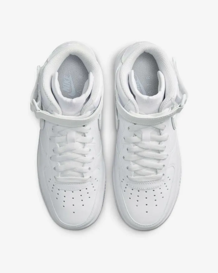 Women Nike All Shoes Air Force 1 Mid Whitewhite