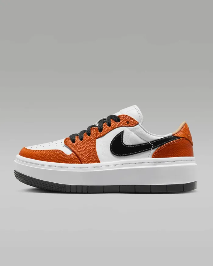 Women Nike All Shoes Air Jordan 1 Elevate Low SE Brilliant Orangewhiteblack