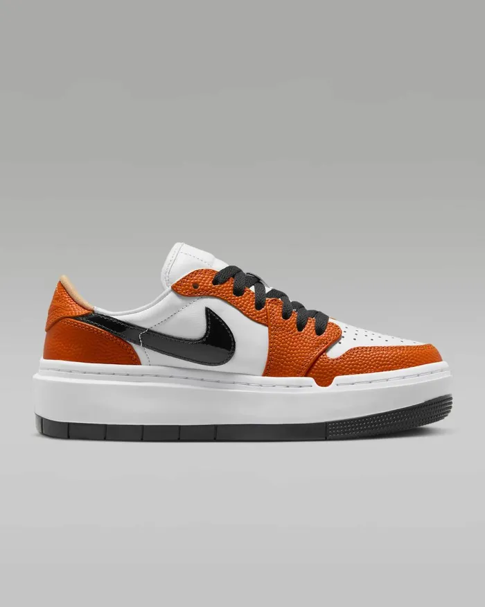 Women Nike All Shoes Air Jordan 1 Elevate Low SE Brilliant Orangewhiteblack
