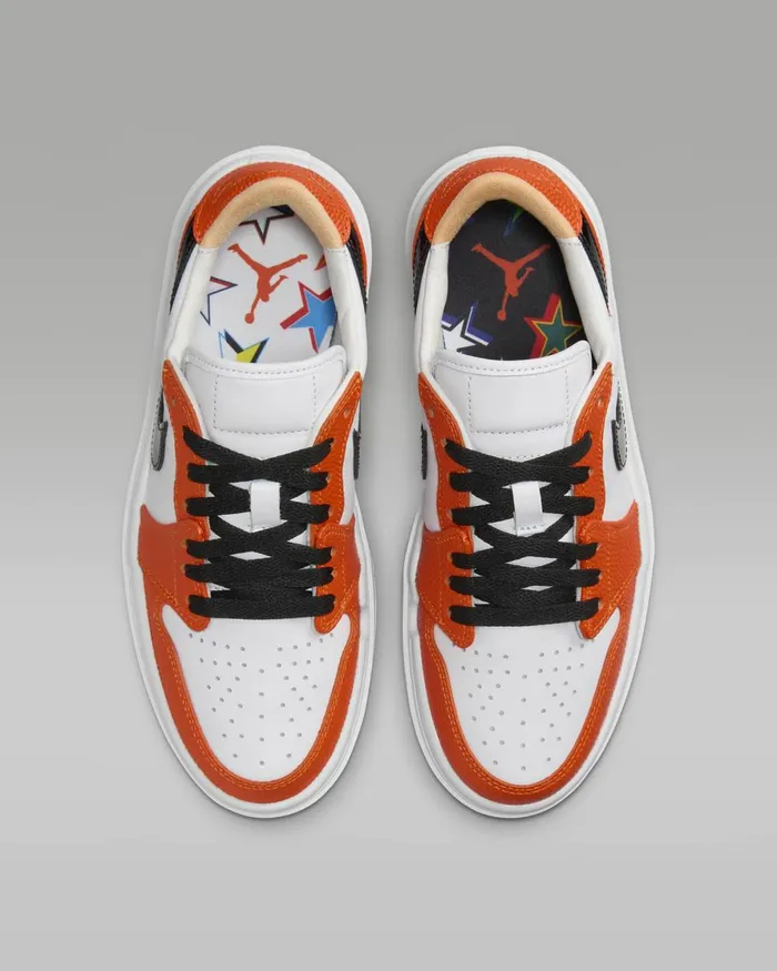 Women Nike All Shoes Air Jordan 1 Elevate Low SE Brilliant Orangewhiteblack