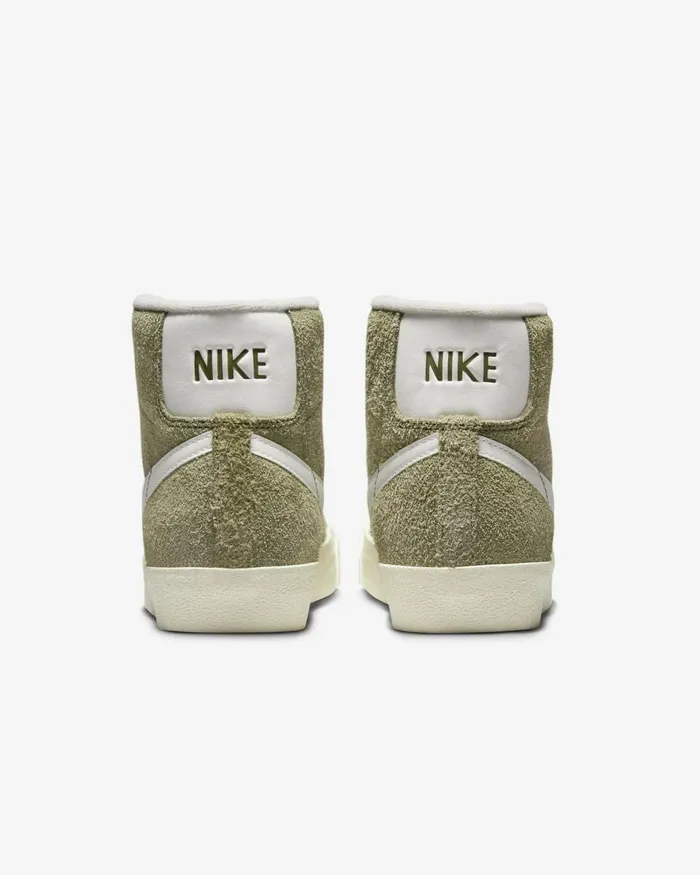 Women Nike All Shoes Blazer Mid 03977 Vintage Medium Olivecoconut Milkblacksail