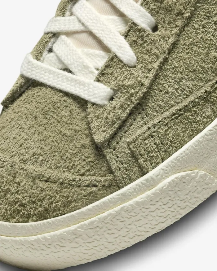 Women Nike All Shoes Blazer Mid 03977 Vintage Medium Olivecoconut Milkblacksail