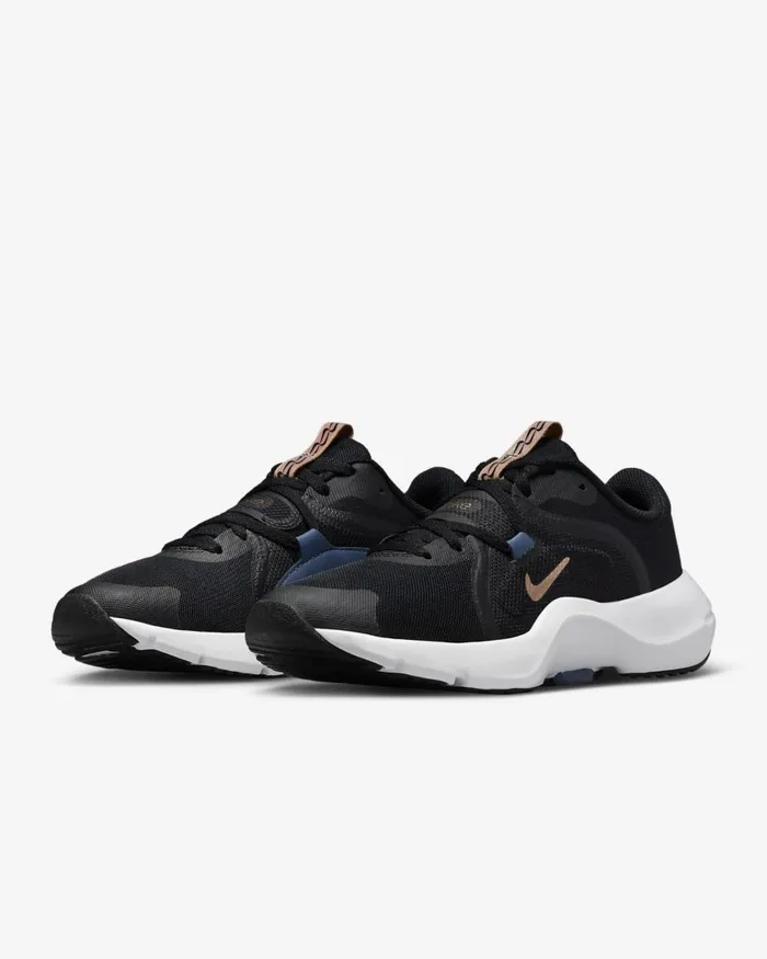 Women Nike All Shoes InSeason TR 13 PRM Blackdiffused Bluewhitemetallic Red Bronze