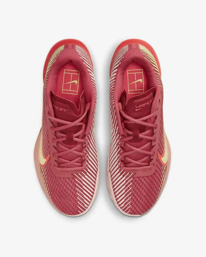Women Nike All Shoes NikeCourt Air Zoom Vapor 11 Adobebarely Voltpink Bloomhot Punch
