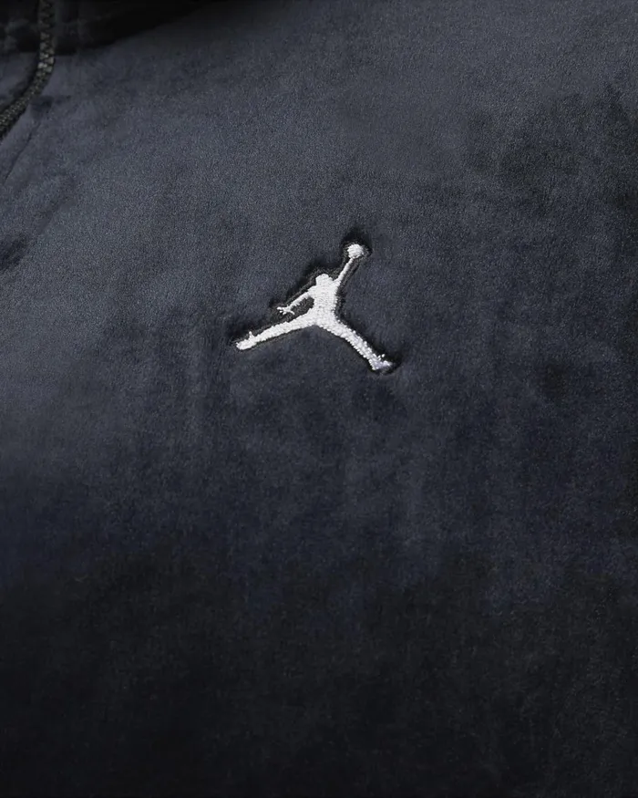 Women Nike Jackets Jordan Flight Blackcement Greysail