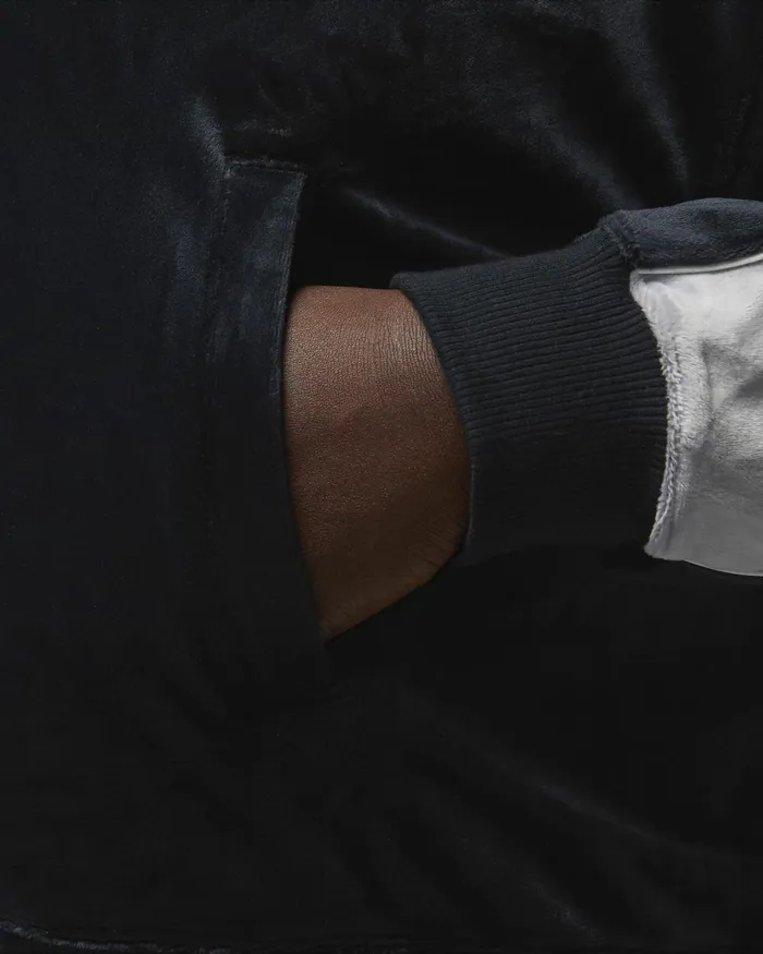 Women Nike Jackets Jordan Flight Blackcement Greysail