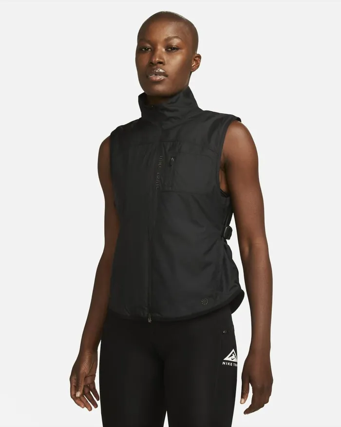 Women Nike Jackets Trail Repel Blackblackdark Smoke Grey
