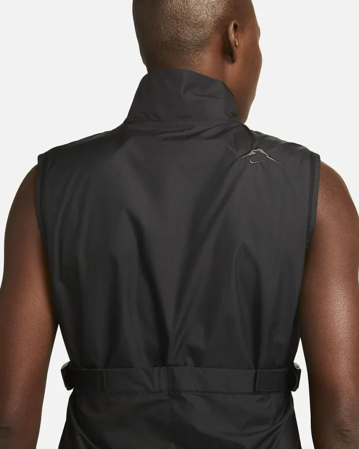 Women Nike Jackets Trail Repel Blackblackdark Smoke Grey