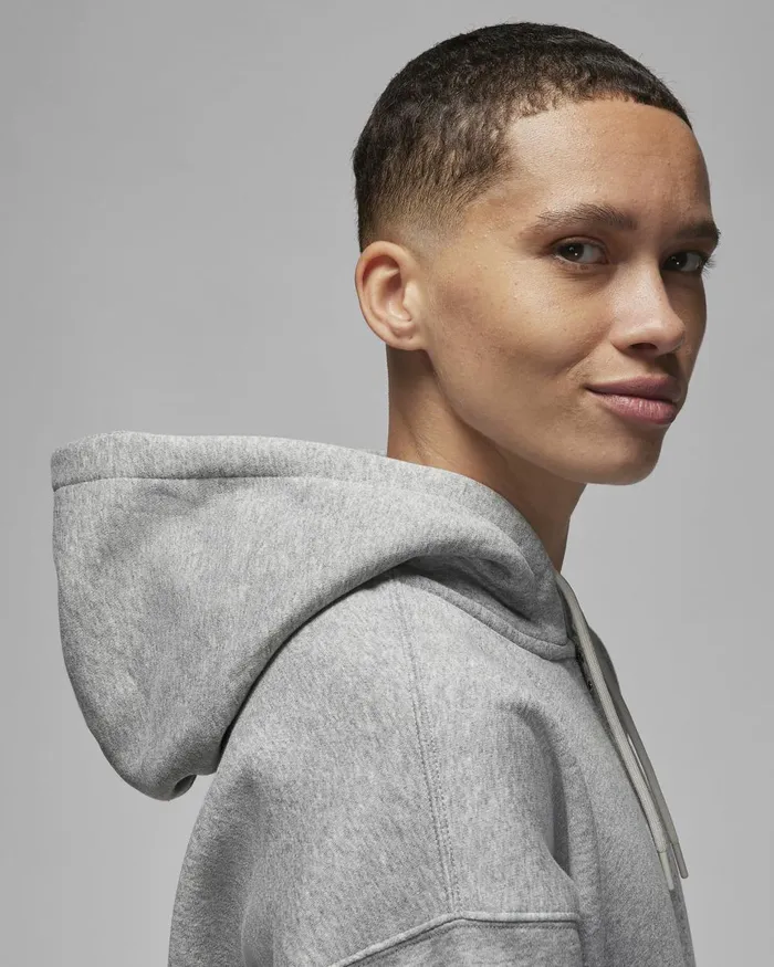 Women Nike Matching Sets Jordan Brooklyn Fleece Dark Grey Heatherwhite