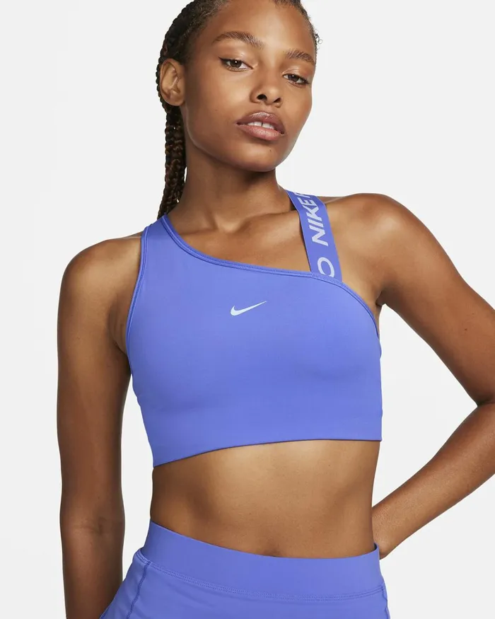Women Nike Sports Bras Pro Swoosh Blue Joyblue Tintblue Tint