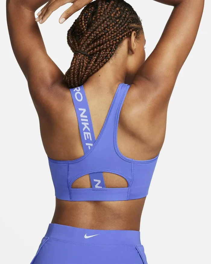 Women Nike Sports Bras Pro Swoosh Blue Joyblue Tintblue Tint