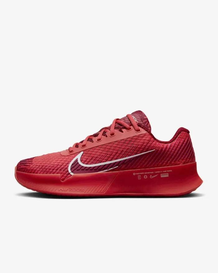 Women Nike Tennis NikeCourt Air Zoom Vapor 11 Ember Glownoble Redwhite