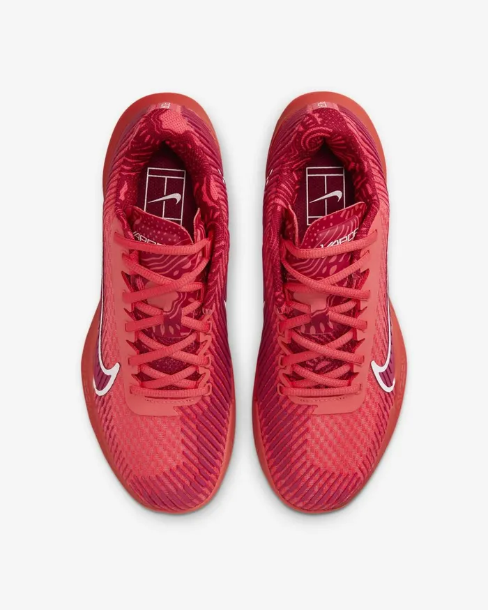 Women Nike Tennis NikeCourt Air Zoom Vapor 11 Ember Glownoble Redwhite
