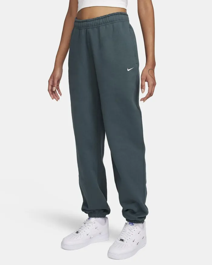 Women Nike Trousers Solo Swoosh Deep Junglewhite