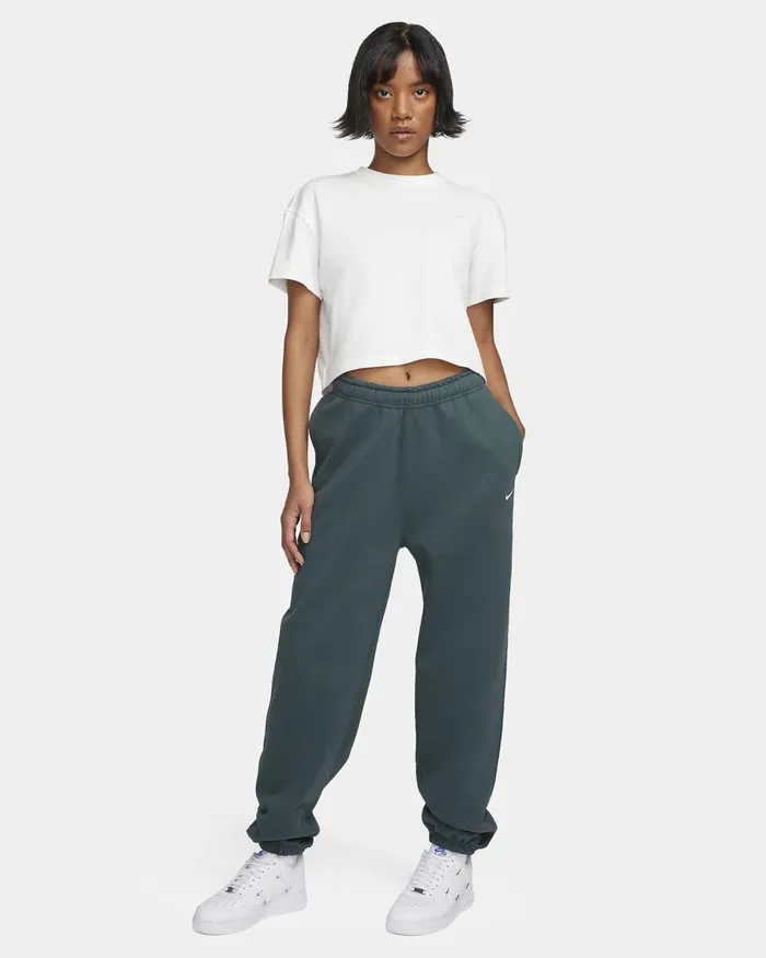 Women Nike Trousers Solo Swoosh Deep Junglewhite