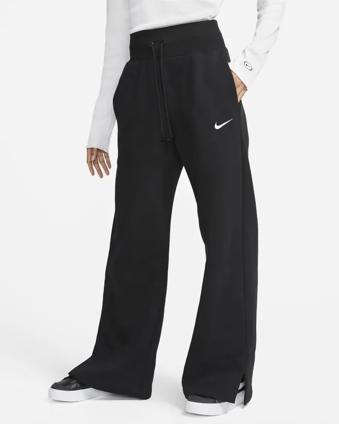 Women Nike Trousers Sportswear Phoenix Fleece Blacksail