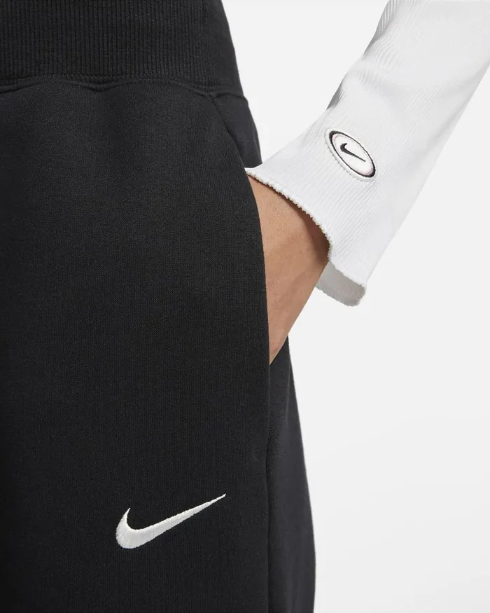 Women Nike Trousers Sportswear Phoenix Fleece Blacksail