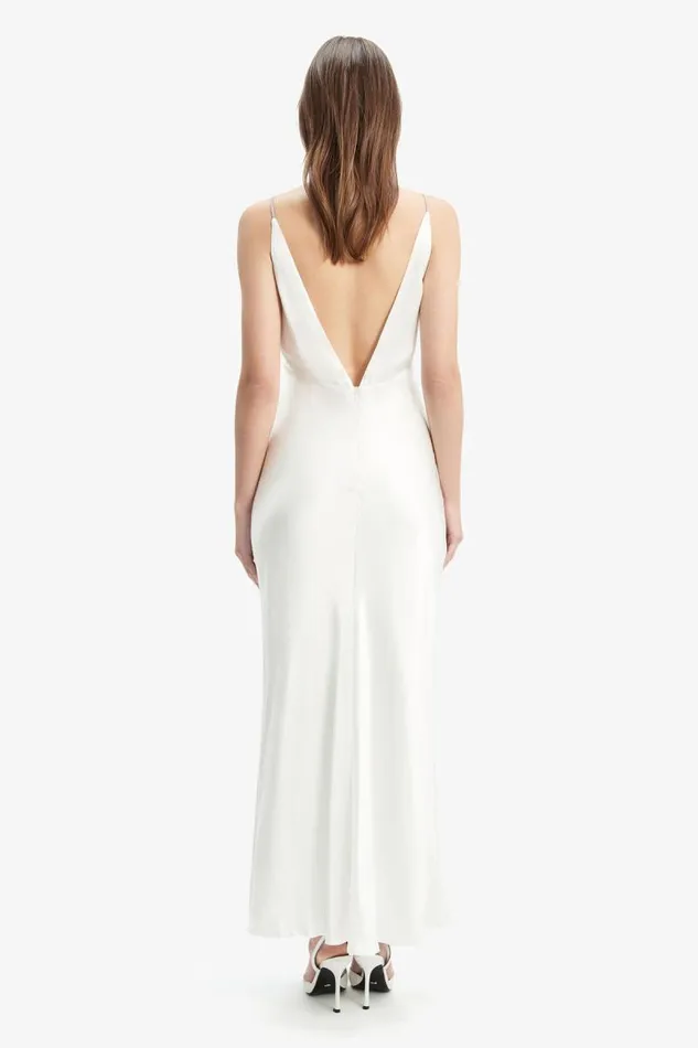 Women Occasion Dresses Bardot Capri Diamonte Slip Dress In Orchid White Orchid White
