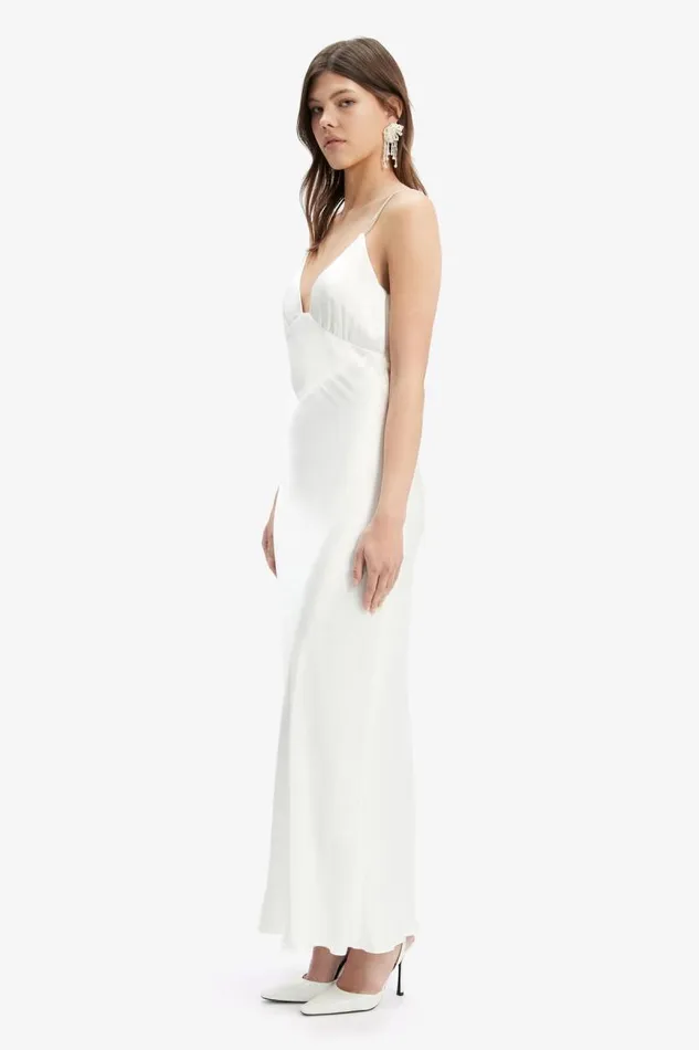 Women Occasion Dresses Bardot Capri Diamonte Slip Dress In Orchid White Orchid White
