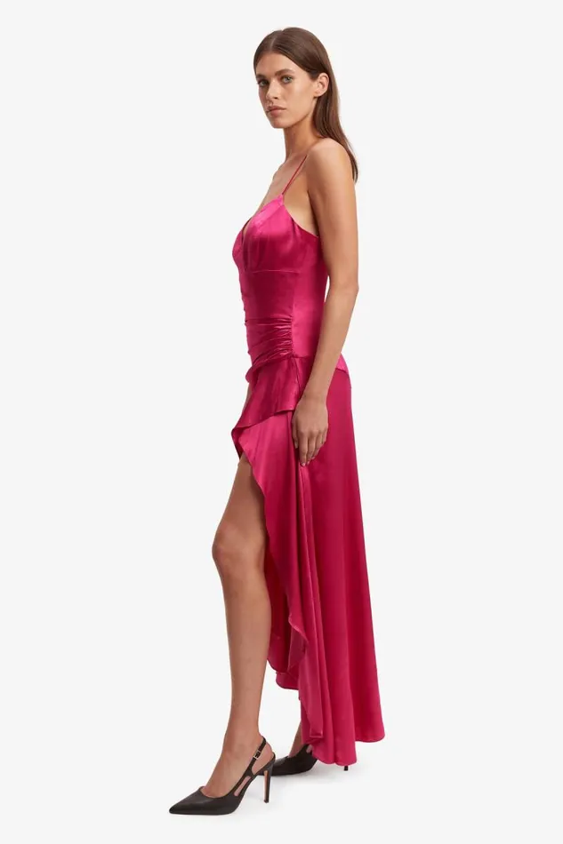 Women Occasion Dresses Bardot Sorella Midi Dress In Magenta Magenta