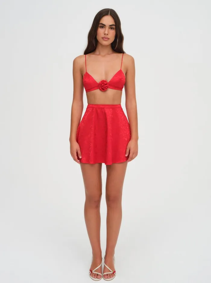 Women Otessa Rose Bralette Red For Love and Lemons Tops