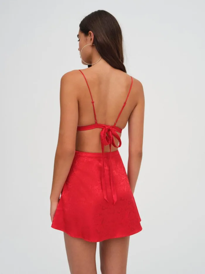Women Otessa Rose Bralette Red For Love and Lemons Tops