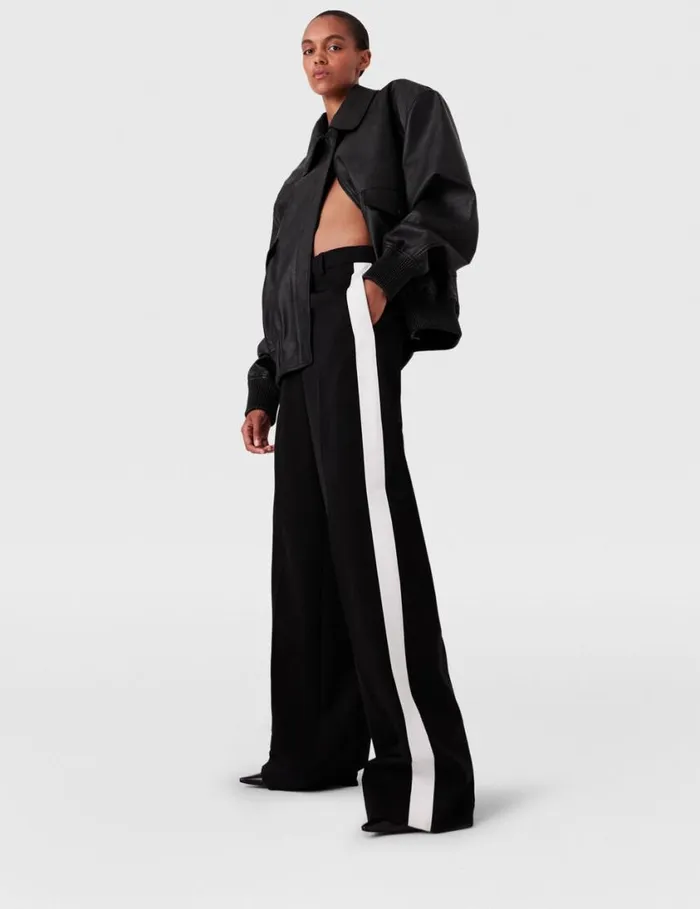 Women Oversized Vegan Bomber Jacket Black Stella McCartney Coats And Jackets Women Oversized Vegan Bomber Jacket Black Stella McCartney Coats And Jackets