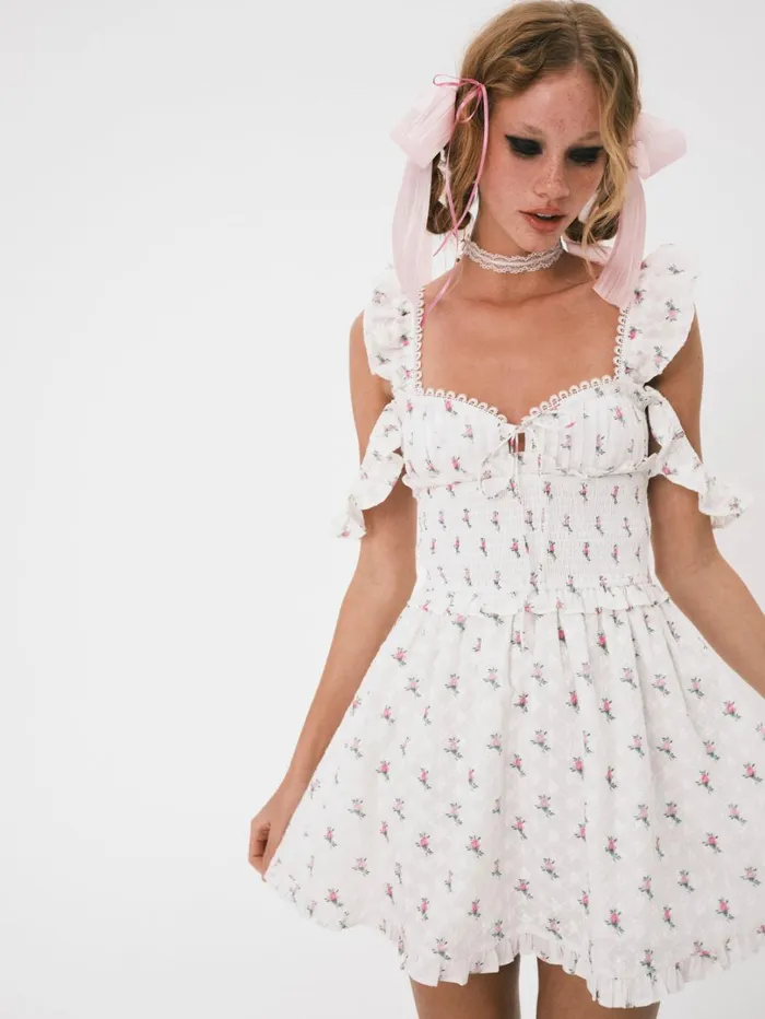 Women Palmero Mini Dress White For Love and Lemons Dresses Women Palmero Mini Dress White For Love and Lemons Dresses