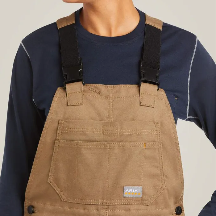 Women Pants and Shorts Ariat Rebar DuraCanvas Stretch Insulated Bib Field Khaki Women Pants and Shorts Ariat Rebar DuraCanvas Stretch Insulated Bib Field Khaki