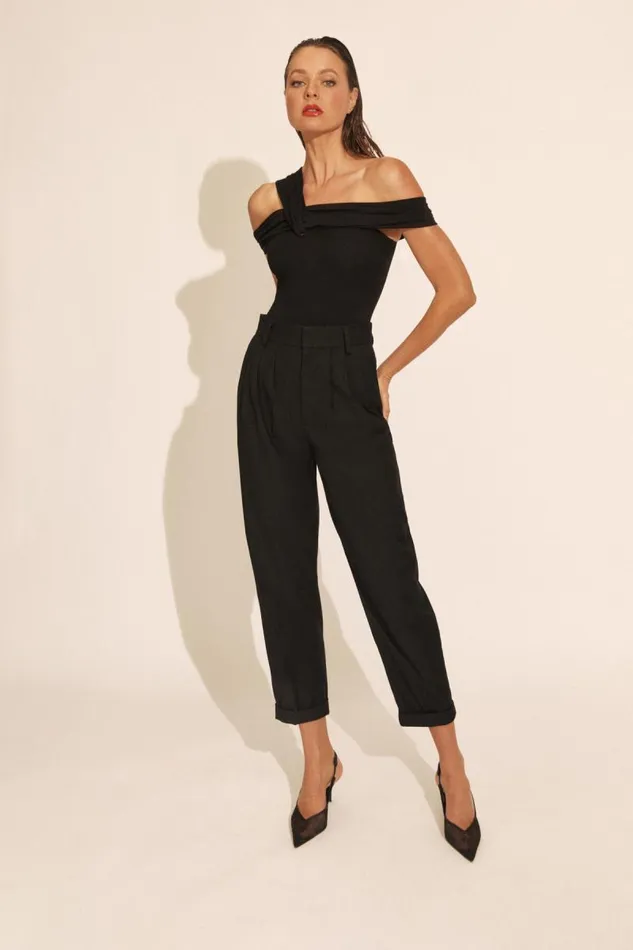 Women Pants Bardot Elandra Wide Pant In Black Black