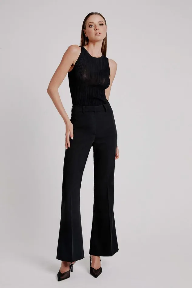 Women Pants Bardot Halifax Slim Flare Pant In Black Black