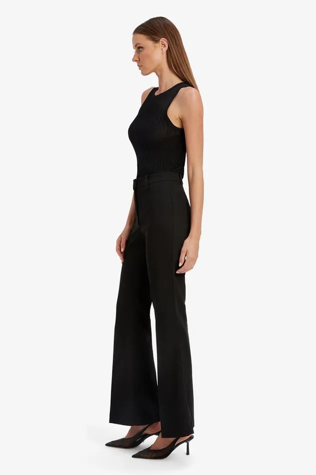 Women Pants Bardot Halifax Slim Flare Pant In Black Black