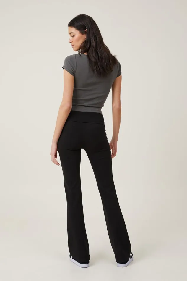 Women Pants Cotton On Bella Bootleg Pant Black