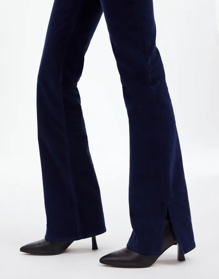 Women Pants Madewell Kick Out FullLength Pants In Garment Dye Corduroy True Midnight