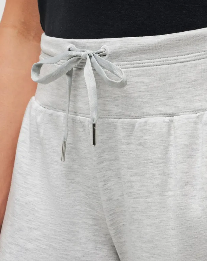 Women Pants TravisMathew CLOUD TERRY TIE JOGGER Heather Light Grey Women Pants TravisMathew CLOUD TERRY TIE JOGGER Heather Light Grey