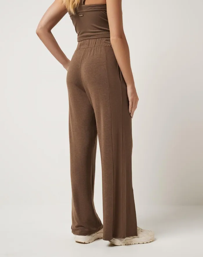 Women Pants TravisMathew HIDDEN LOCAL PANT Heather Cocoa Brown Women Pants TravisMathew HIDDEN LOCAL PANT Heather Cocoa Brown