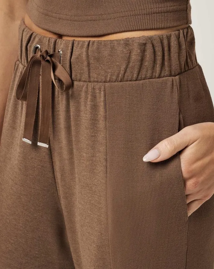 Women Pants TravisMathew HIDDEN LOCAL PANT Heather Cocoa Brown Women Pants TravisMathew HIDDEN LOCAL PANT Heather Cocoa Brown