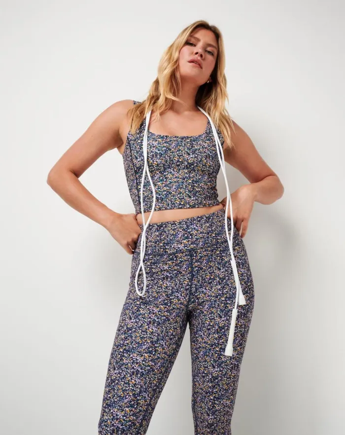 Women Pants TravisMathew WHERE IT COUNTS LEGGING Cream Multi