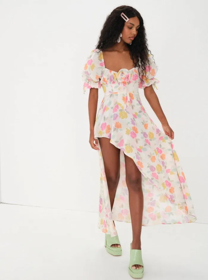 Women Petal Midi Dress Multi For Love and Lemons Dresses