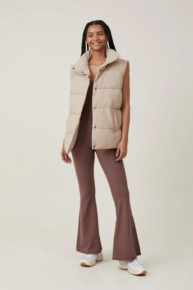 Women Puffers and Jackets Cotton On The Recycled Mother Puffer Vest 20 White Pepper