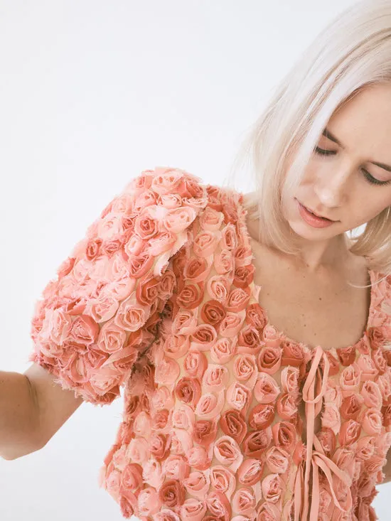 Women Rz Blouse Pink Rose Tops Lisa Says Gah