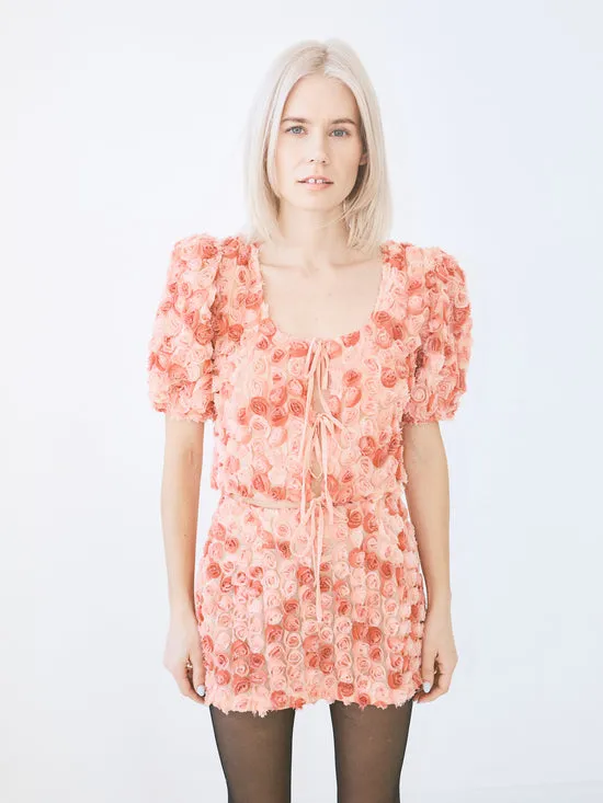 Women Rz Blouse Pink Rose Tops Lisa Says Gah